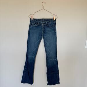 7 For All Mankind Womens Jeans 28 Blue Flynt Low Rise Bootcut Y2K Pocket Concert